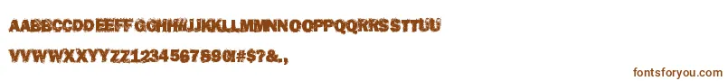 DestroyHumans Font – Brown Fonts on White Background