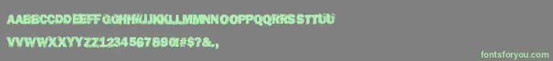 DestroyHumans Font – Green Fonts on Gray Background