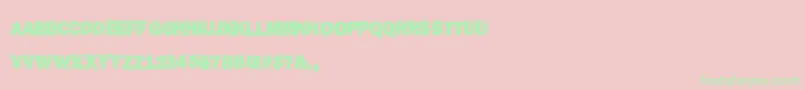 DestroyHumans Font – Green Fonts on Pink Background