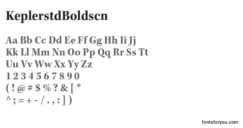 Fuente KeplerstdBoldscn - alfabeto, números, caracteres especiales