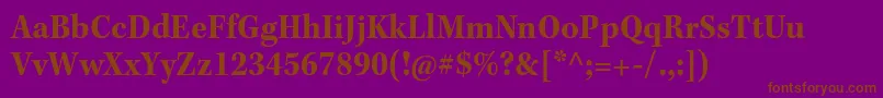 KeplerstdBoldscn Font – Brown Fonts on Purple Background