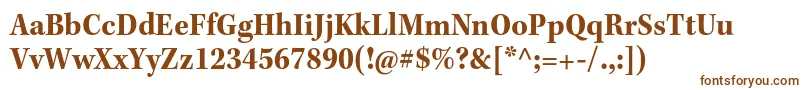 KeplerstdBoldscn Font – Brown Fonts on White Background