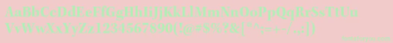 KeplerstdBoldscn Font – Green Fonts on Pink Background