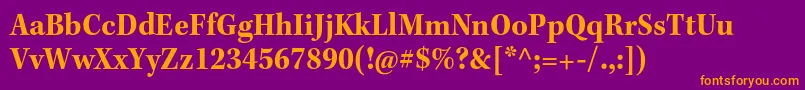 KeplerstdBoldscn Font – Orange Fonts on Purple Background