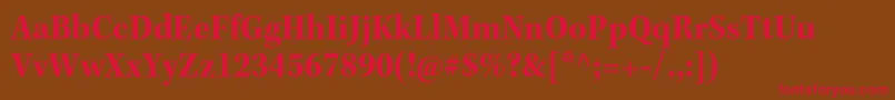 KeplerstdBoldscn Font – Red Fonts on Brown Background