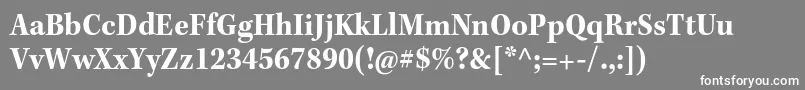 KeplerstdBoldscn Font – White Fonts on Gray Background