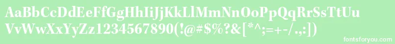 KeplerstdBoldscn Font – White Fonts on Green Background