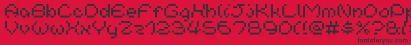 NineteenNinetySix Font – Black Fonts on Red Background