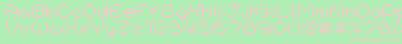 NineteenNinetySix Font – Pink Fonts on Green Background