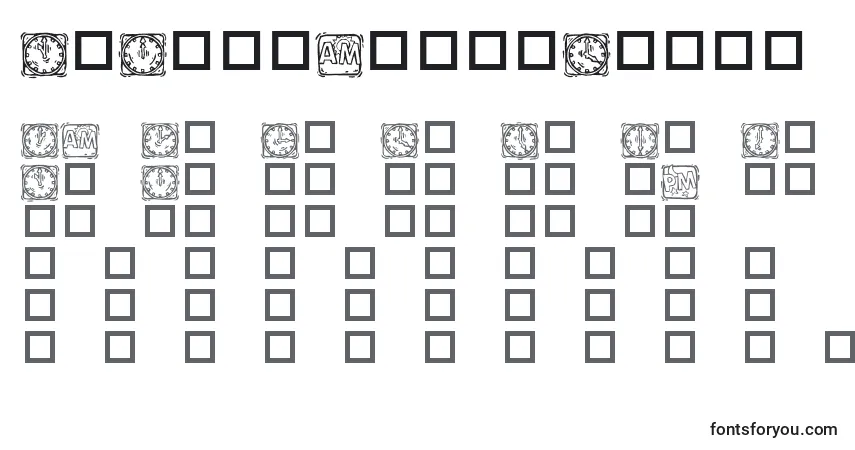 Schriftart KrLotsaTimeDings – Alphabet, Zahlen, spezielle Symbole