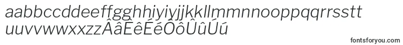 LibrefranklinLightitalic-Schriftart – friesische Schriften