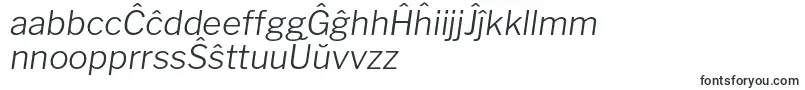 Шрифт LibrefranklinLightitalic – эсперанто шрифты