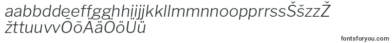 Шрифт LibrefranklinLightitalic – эстонские шрифты