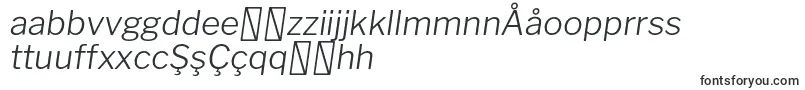 LibrefranklinLightitalic-fontti – uzbekin fontit