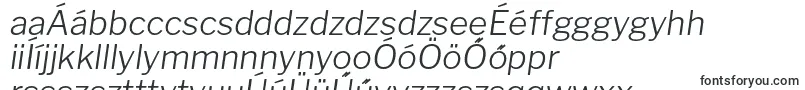 Шрифт LibrefranklinLightitalic – венгерские шрифты