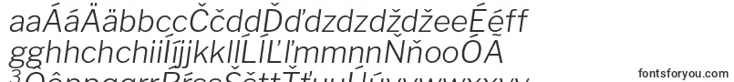 Шрифт LibrefranklinLightitalic – словацкие шрифты