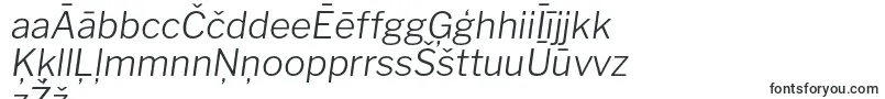 Шрифт LibrefranklinLightitalic – латышские шрифты