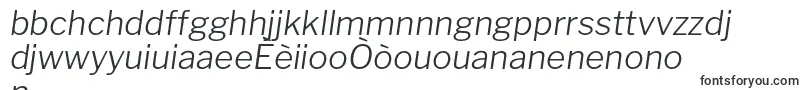 Fonte LibrefranklinLightitalic – fontes crioulas