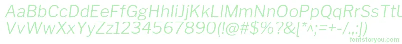 Police LibrefranklinLightitalic – polices vertes
