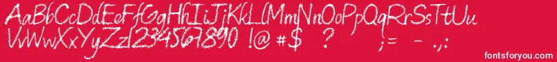 OldBookshopHk Font – White Fonts on Red Background
