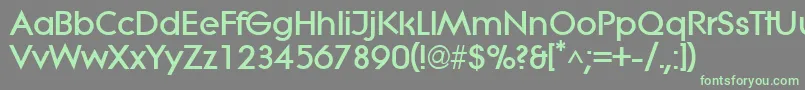 LitheextraboldRegular Font – Green Fonts on Gray Background