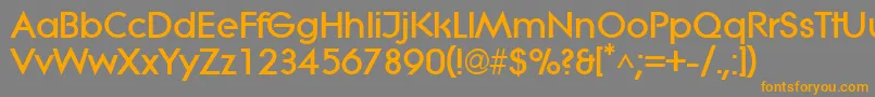 LitheextraboldRegular Font – Orange Fonts on Gray Background