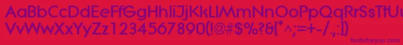 LitheextraboldRegular Font – Purple Fonts on Red Background