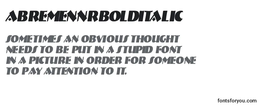 ABremennrBolditalic Font