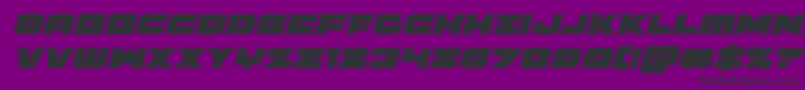 Banjinacadital Font – Black Fonts on Purple Background