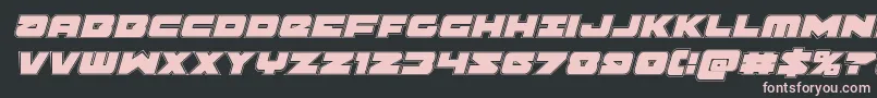 Banjinacadital Font – Pink Fonts on Black Background