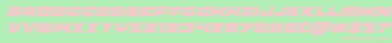 Banjinacadital Font – Pink Fonts on Green Background