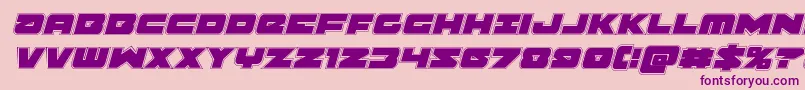 Banjinacadital Font – Purple Fonts on Pink Background