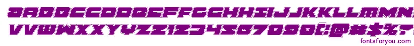 Шрифт Banjinacadital – фиолетовые шрифты на белом фоне