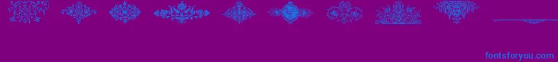 Fraktur Font – Blue Fonts on Purple Background