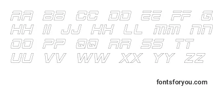 2015CruiserHollowItalic-fontti