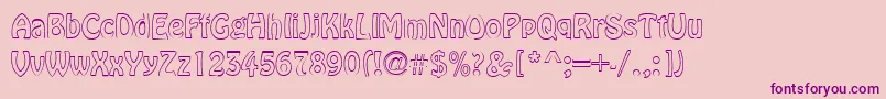 ValerieRegular Font – Purple Fonts on Pink Background