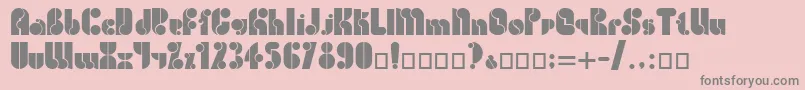 CarmenLtRegular Font – Gray Fonts on Pink Background