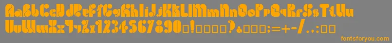 CarmenLtRegular Font – Orange Fonts on Gray Background