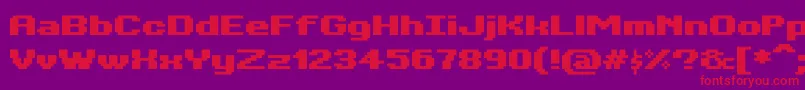 Police BitKitwideHeavy – polices rouges sur fond violet