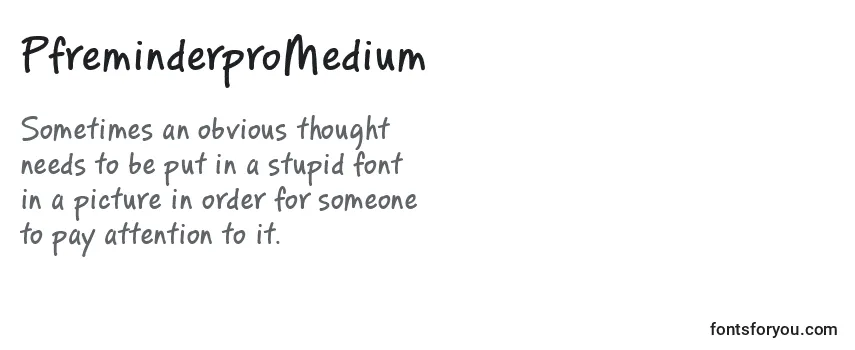 PfreminderproMedium Font