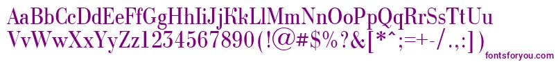 Шрифт ABodoninovanr – фиолетовые шрифты на белом фоне