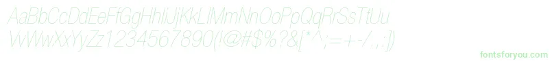 フォントHelveticaneueltstdUltltcno – 緑のフォント