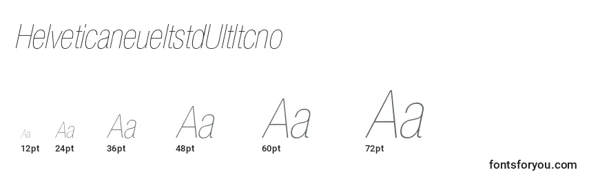 HelveticaneueltstdUltltcno Font Sizes