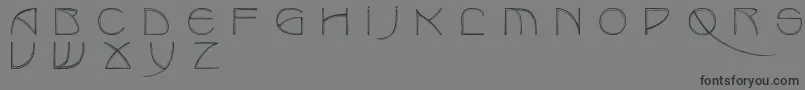 Шрифт Benjamincaps – чёрные шрифты на сером фоне