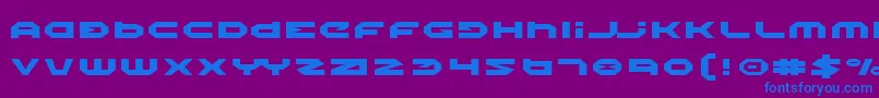 HaloExpanded Font – Blue Fonts on Purple Background