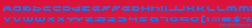 HaloExpanded Font – Blue Fonts on Red Background