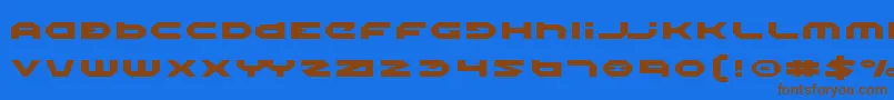 More about HaloExpanded Font HaloExpanded Font – Brown Fonts on Blue Background