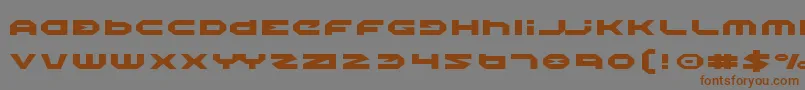 HaloExpanded Font – Brown Fonts on Gray Background