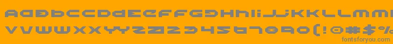 HaloExpanded Font – Gray Fonts on Orange Background