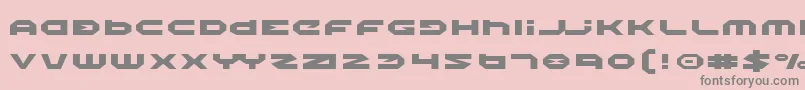 フォントHaloExpanded – ピンクの背景に灰色の文字